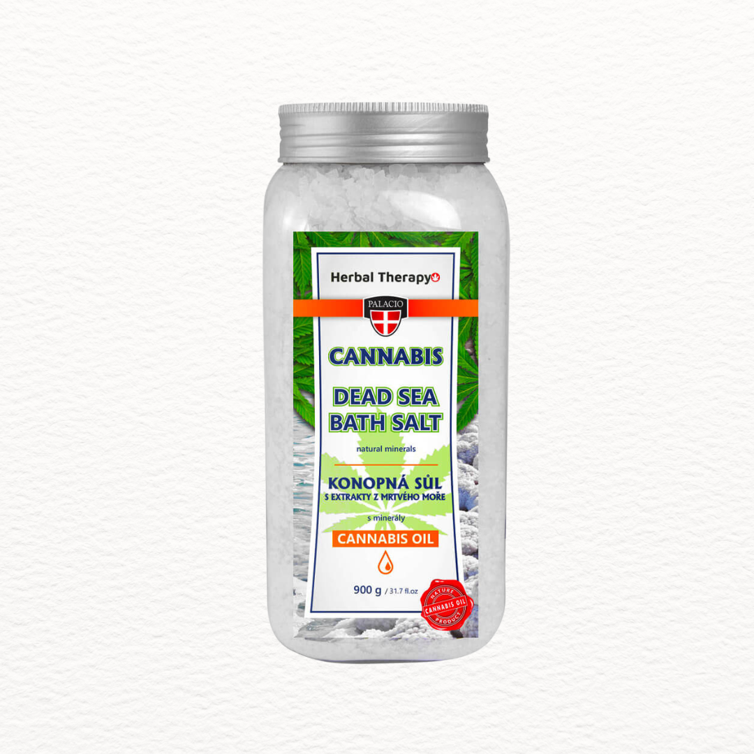 Palacio cannabis sal de baño del Mar Muerto (900g)