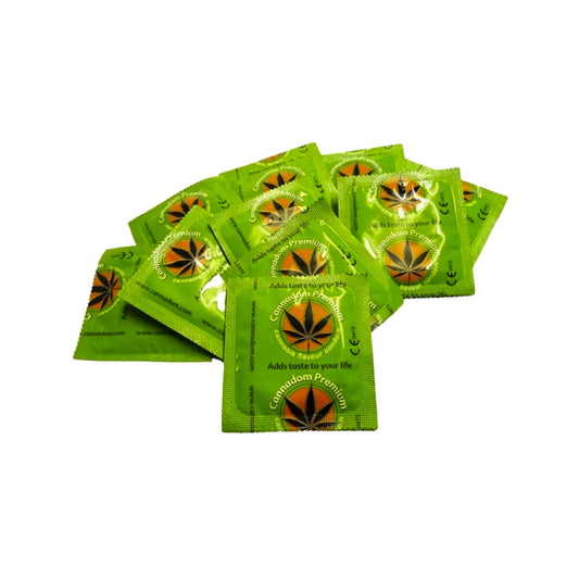 Cannadom Preservativos de Cannabis con Sabor a Marihuana (3uds/pack)