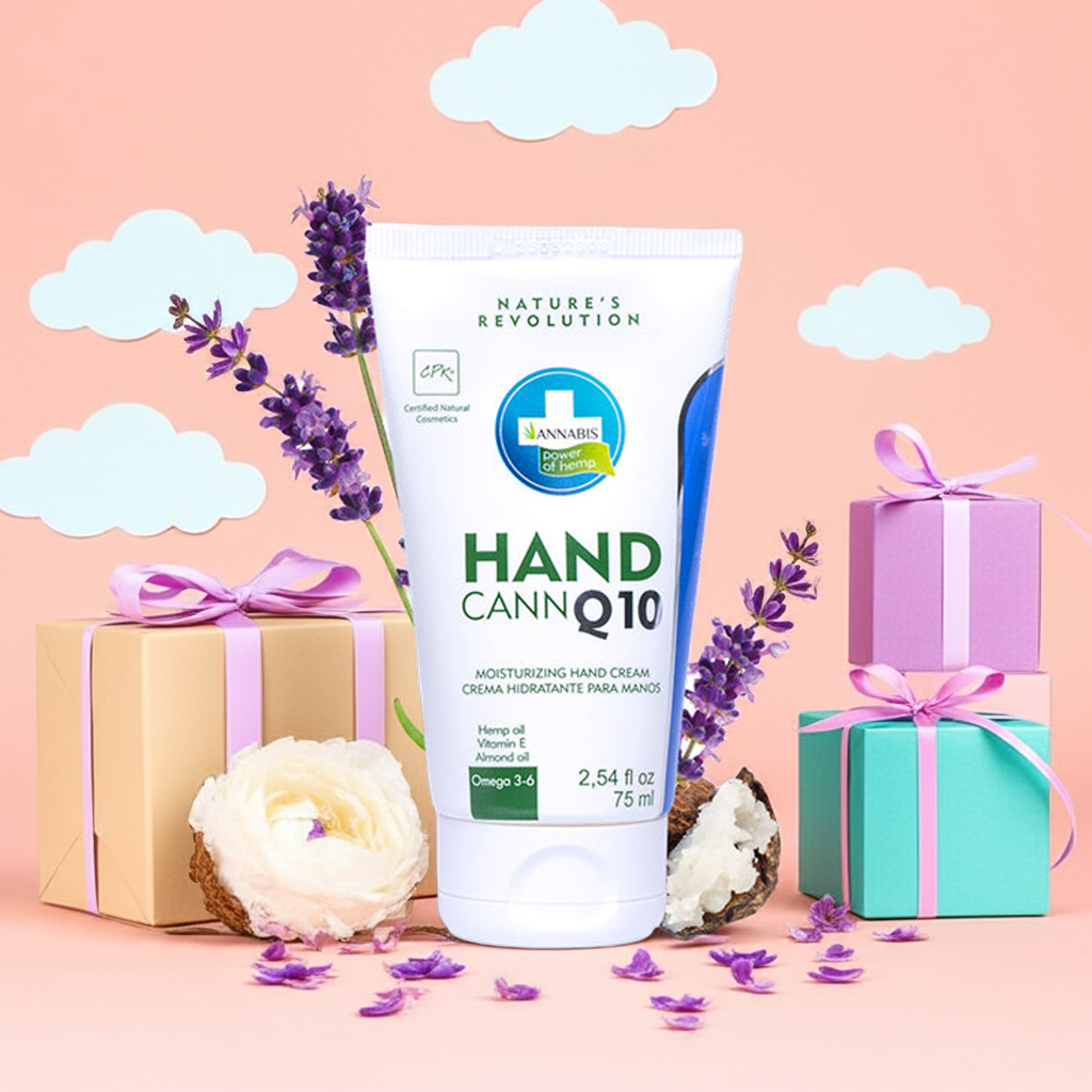 HANDCANN Q10 · Crema de manos orgánica hidratante y regeneradora 75 ml