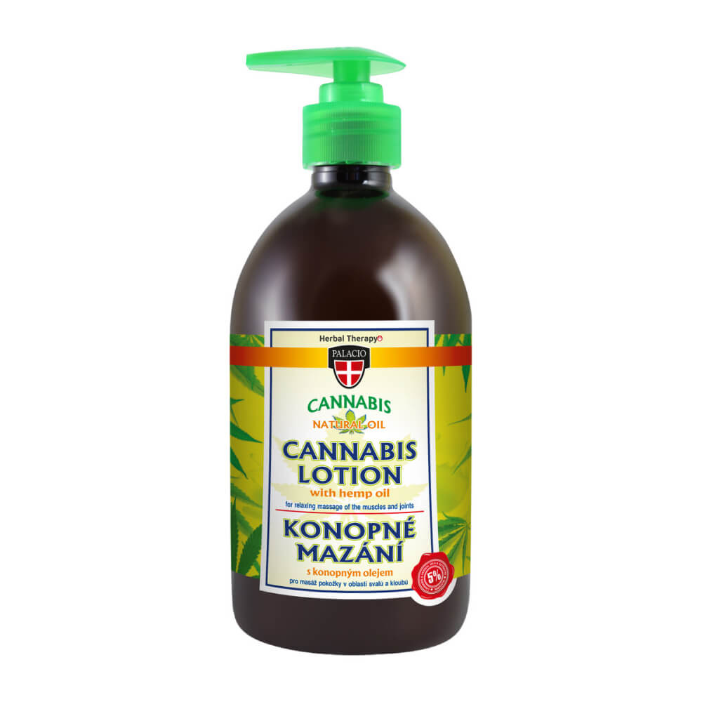 Palacio Loción de Cannabis con Aceite de Cáñamo (500ml) Masaje