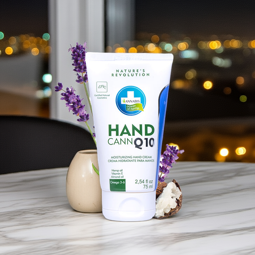 HANDCANN Q10 · Crema de manos orgánica hidratante y regeneradora 75 ml