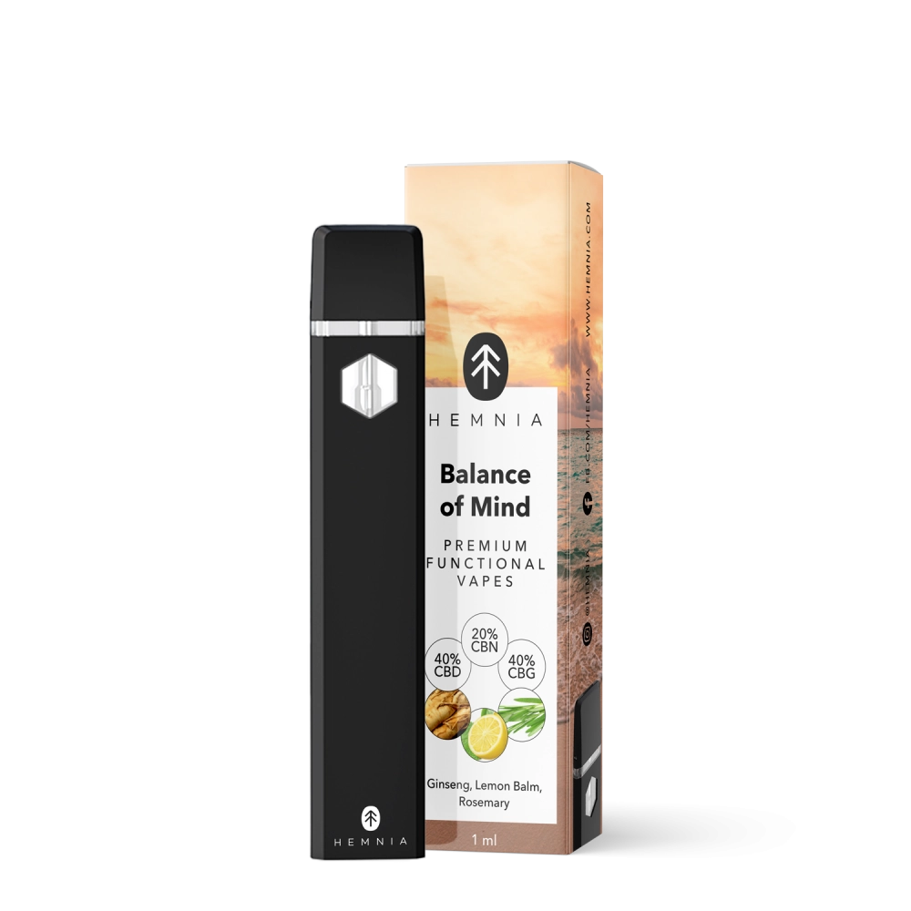 Hemnia Premium Vaper Balance of Mind 40% CBD 20% CBN 40% CBG