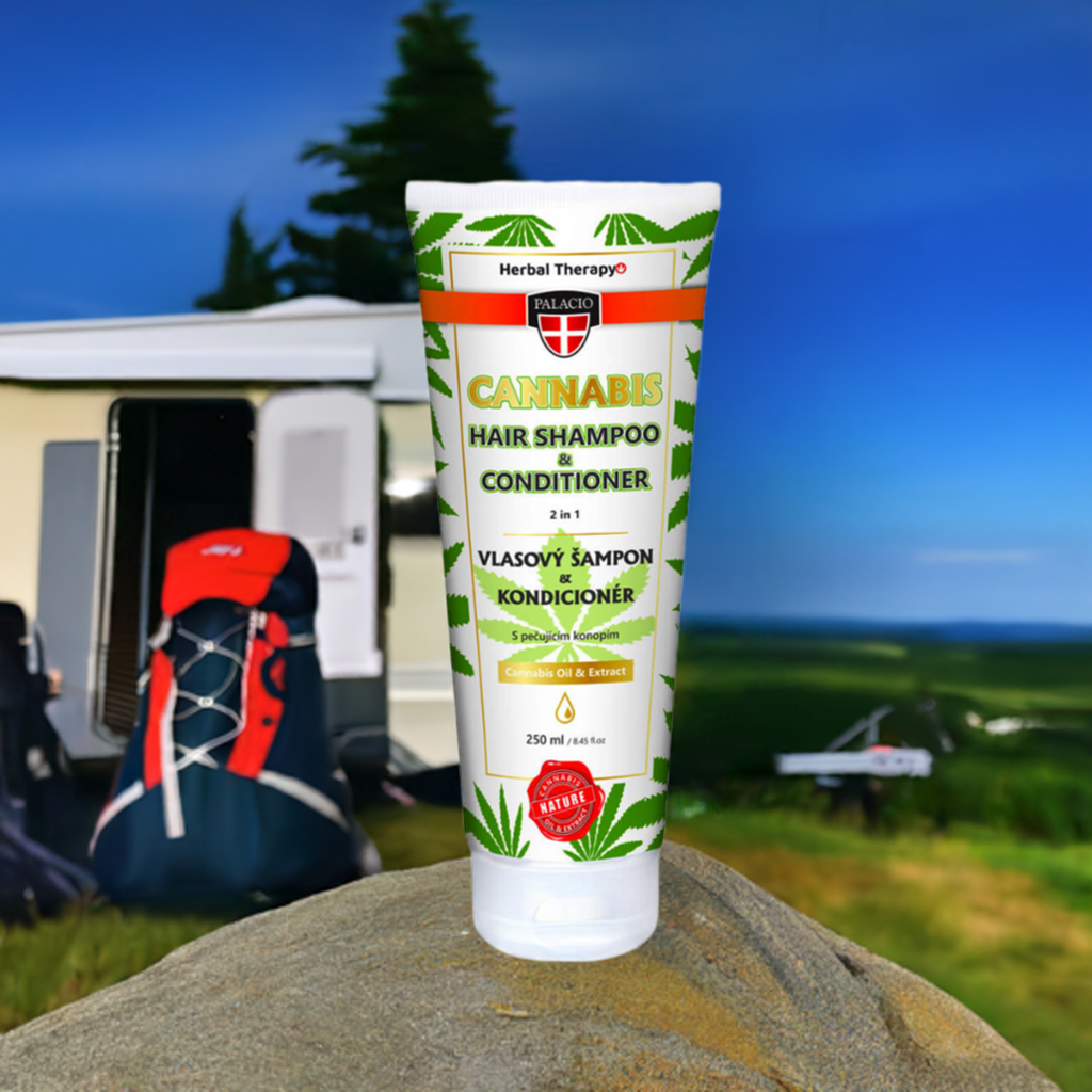 CHAMPÚ Y ACONDICIONADOR 2 en 1 con Aceite de Cannabis (250ml) Palacio