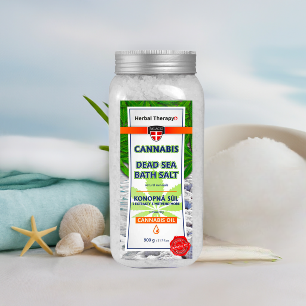 Palacio cannabis sal de baño del Mar Muerto (900g)