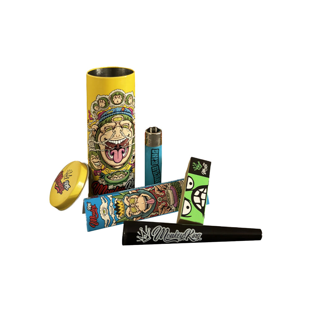 Monkey King Caja de Lata Redonda